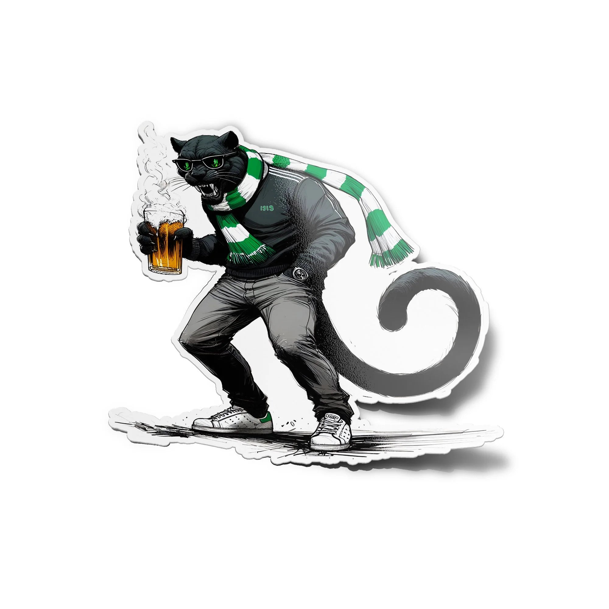 Stickers ultras fans Saint Etienne kop nord sud supporters, Vinyle Résistant Eau & UV