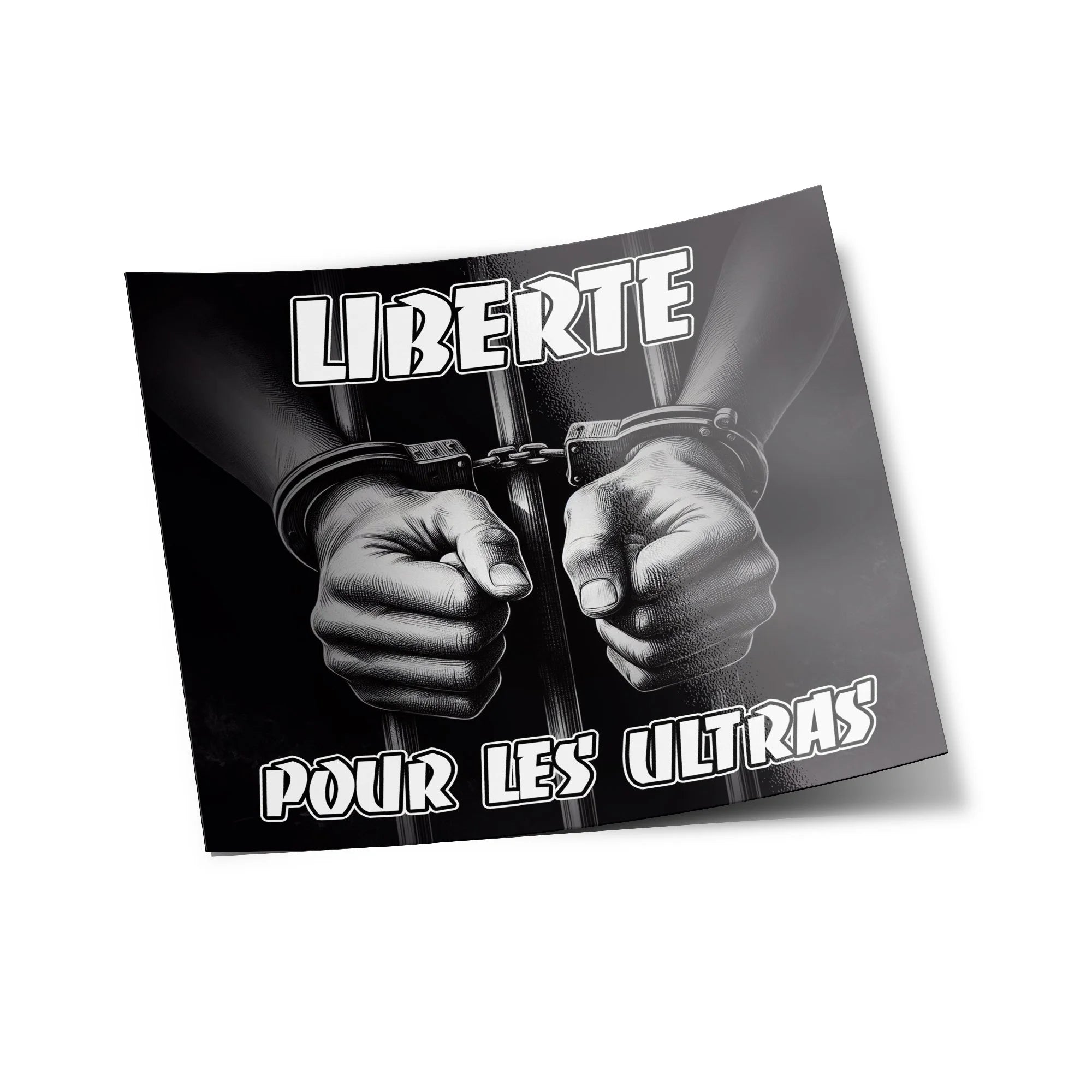 Sticker 'Liberté pour les Ultras' – Résistant eau & UV, Soutient aux supporters football