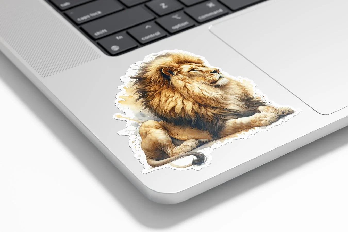 Sticker Vinyle Lion Majestueux - Résistant Eau et UV, Découpe à la Forme - Autocollant de Qualité