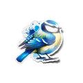 Sticker Mésange Bleue – Vinyle Haut de Gamme, Résistant et Décoratif Oiseau
