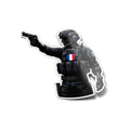 Autocollant Élite Police Française - Vinyle Résistant Eau/UV - Collection police drapeau