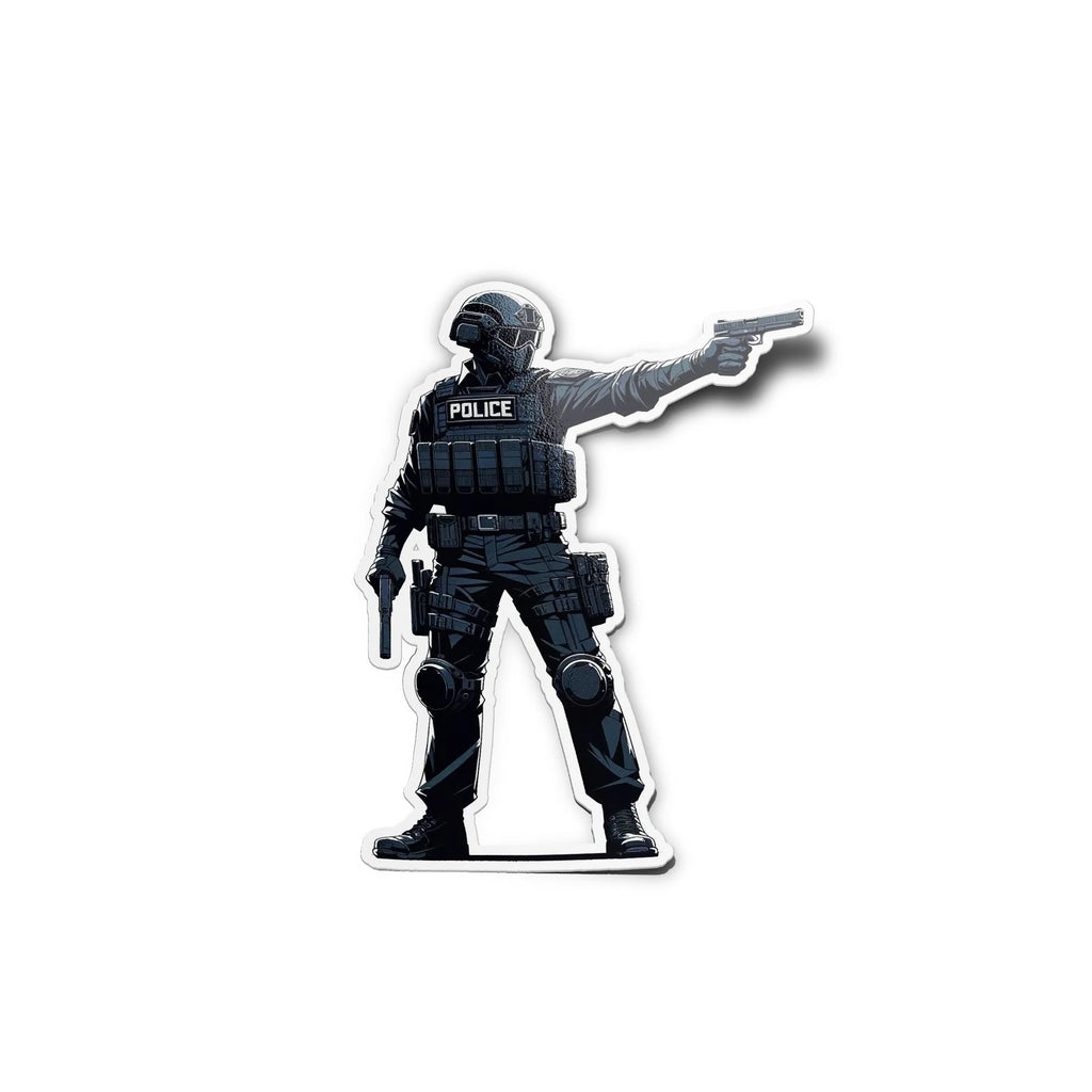 Autocollant Élite Police Française - Vinyle Résistant Eau/UV - Collection police