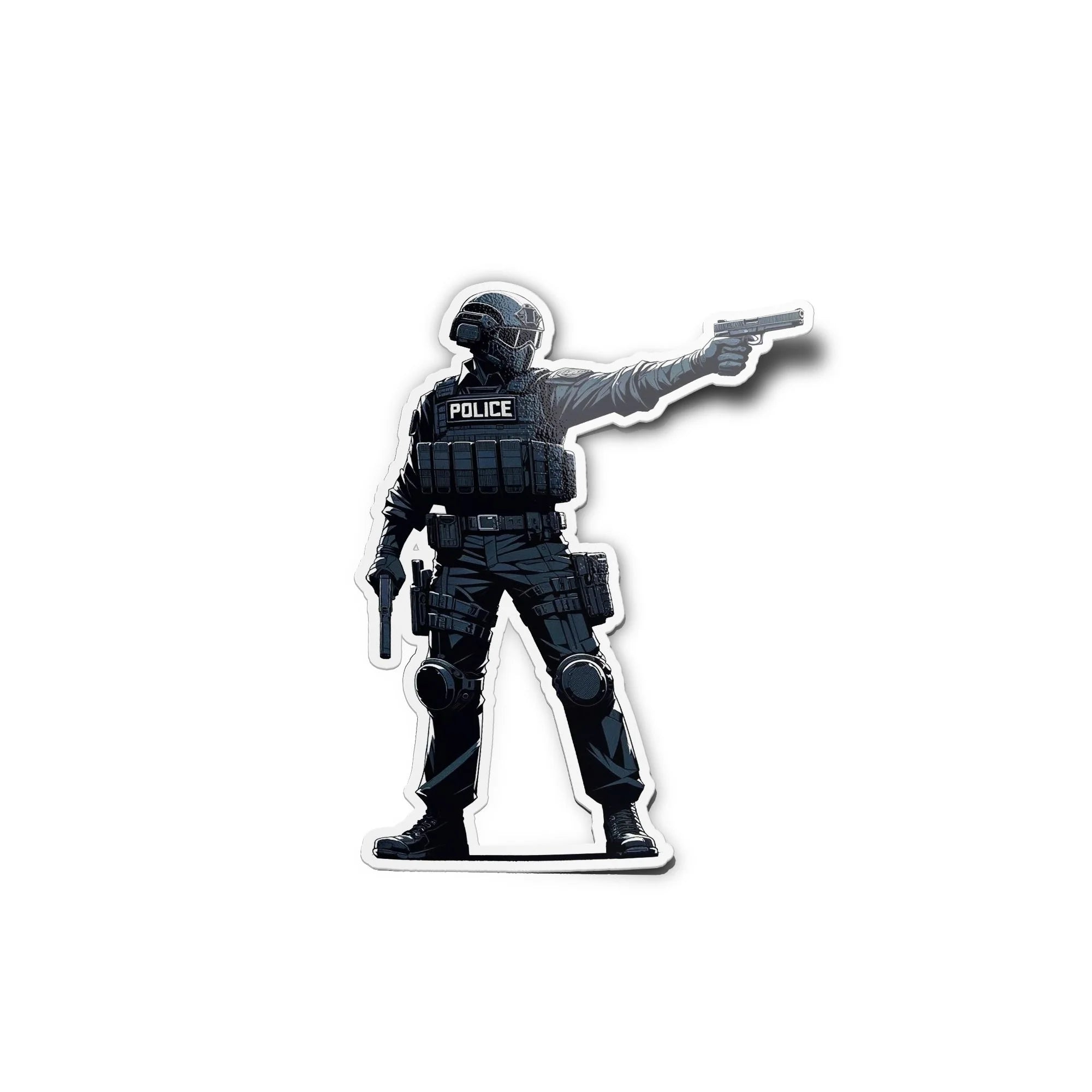 Autocollant Élite Police Française - Vinyle Résistant Eau/UV - Collection police