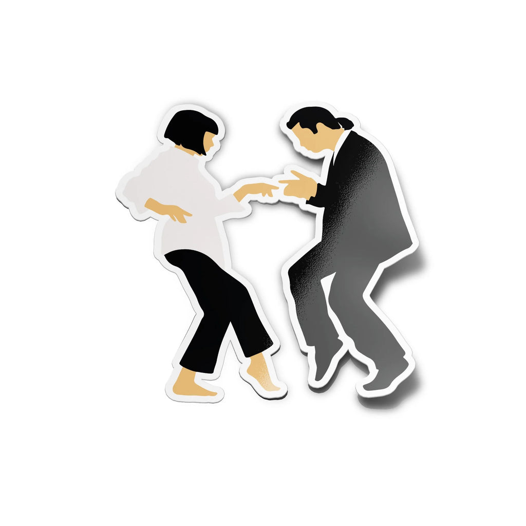 Sticker Vinyle Mia & Vincent Danse - Pulp Fiction, Résistant à l'Eau et aux UV