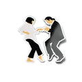 Sticker Vinyle Mia & Vincent Danse - Pulp Fiction, Résistant à l'Eau et aux UV