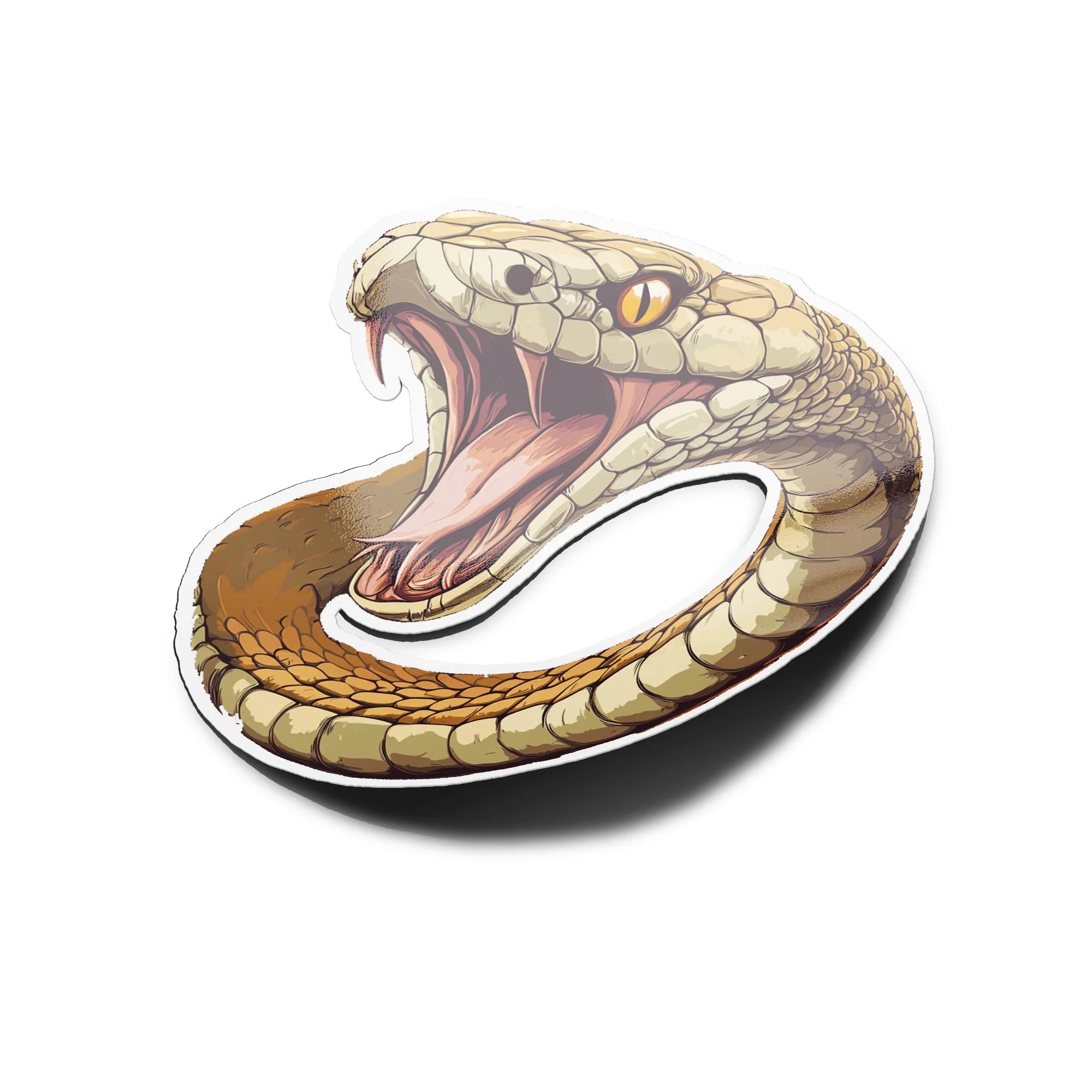 Sticker Vinyle Serpent Venimeux – Autocollant Cobra/Vipère Agressif – Waterproof & Résistant UV