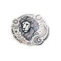 Sticker Vinyle Lion - Signe Astrologique - Découpe à la Forme - Résistant Eau et UV - Design Mystique