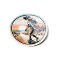Stickers Skateuse Bohème & Longboard Girly 8cm - Vinyle Résistant Eau/UV, Art Sunset Boho Skate