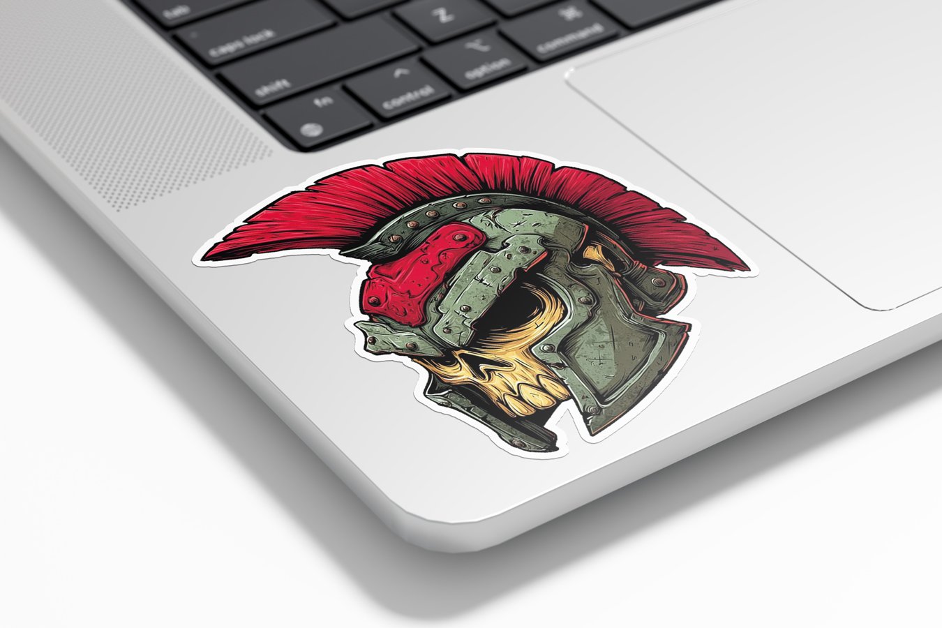 Sticker Vinyle Spartiate – Casque Crâne Tête de mort