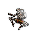 Sticker Vinyle Squelette Muay Thai - Résistant à l'Eau/UV - Kick saut boxing boxe