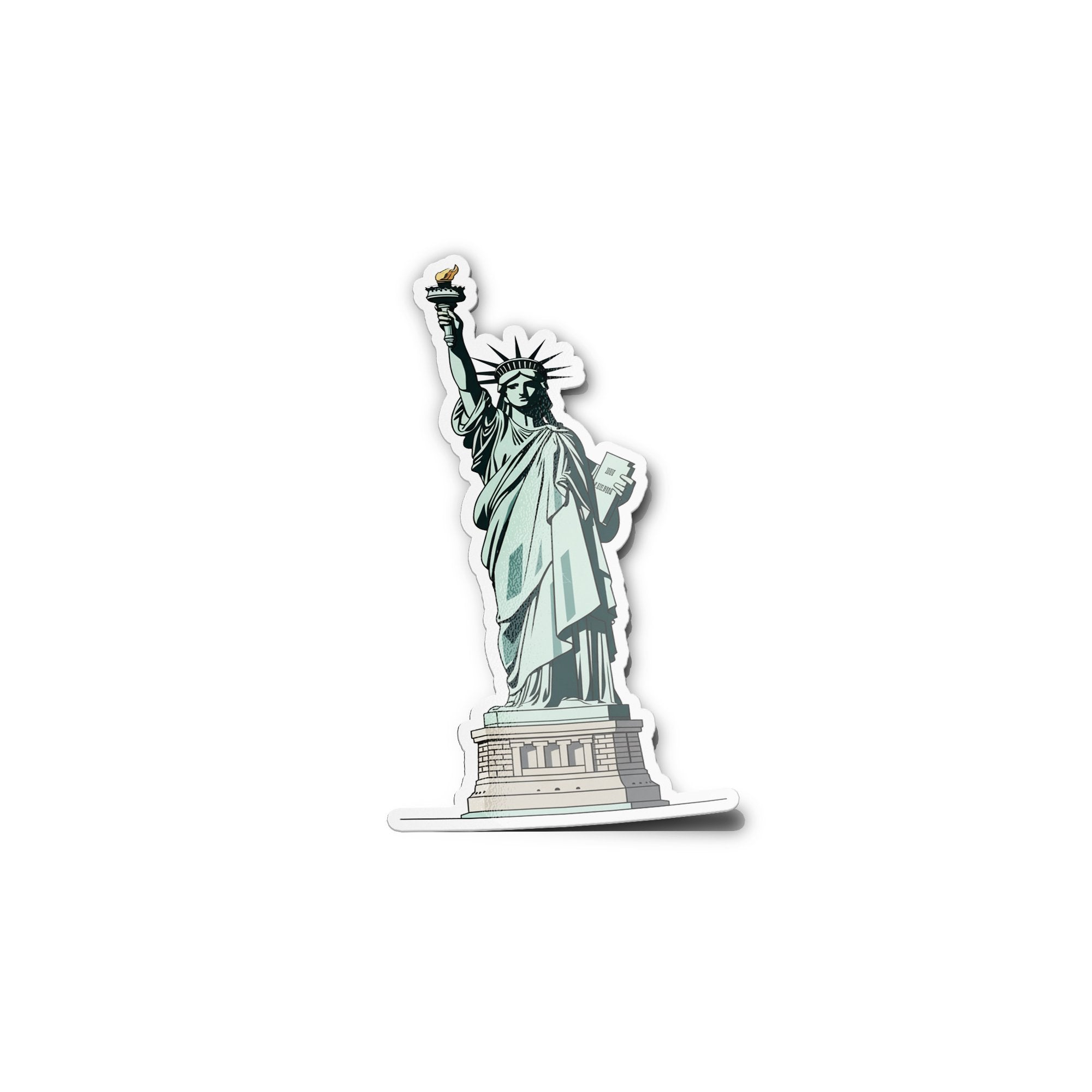 Sticker Statue de la Liberté – Autocollant Vinyle Premium | Résistant à l’eau et aux UV | Symbole de New York USA – Déco