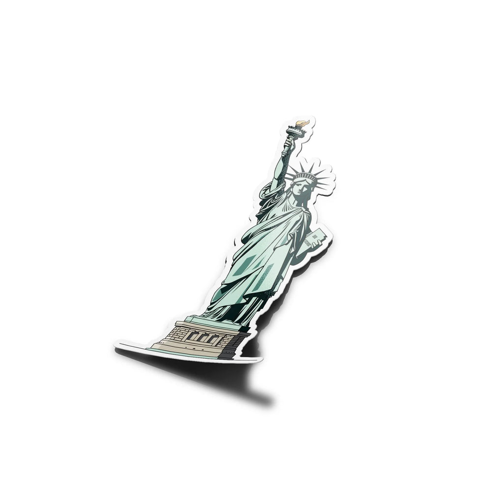 Sticker Statue de la Liberté – Autocollant Vinyle Premium | Résistant à l’eau et aux UV | Symbole de New York USA – Déco