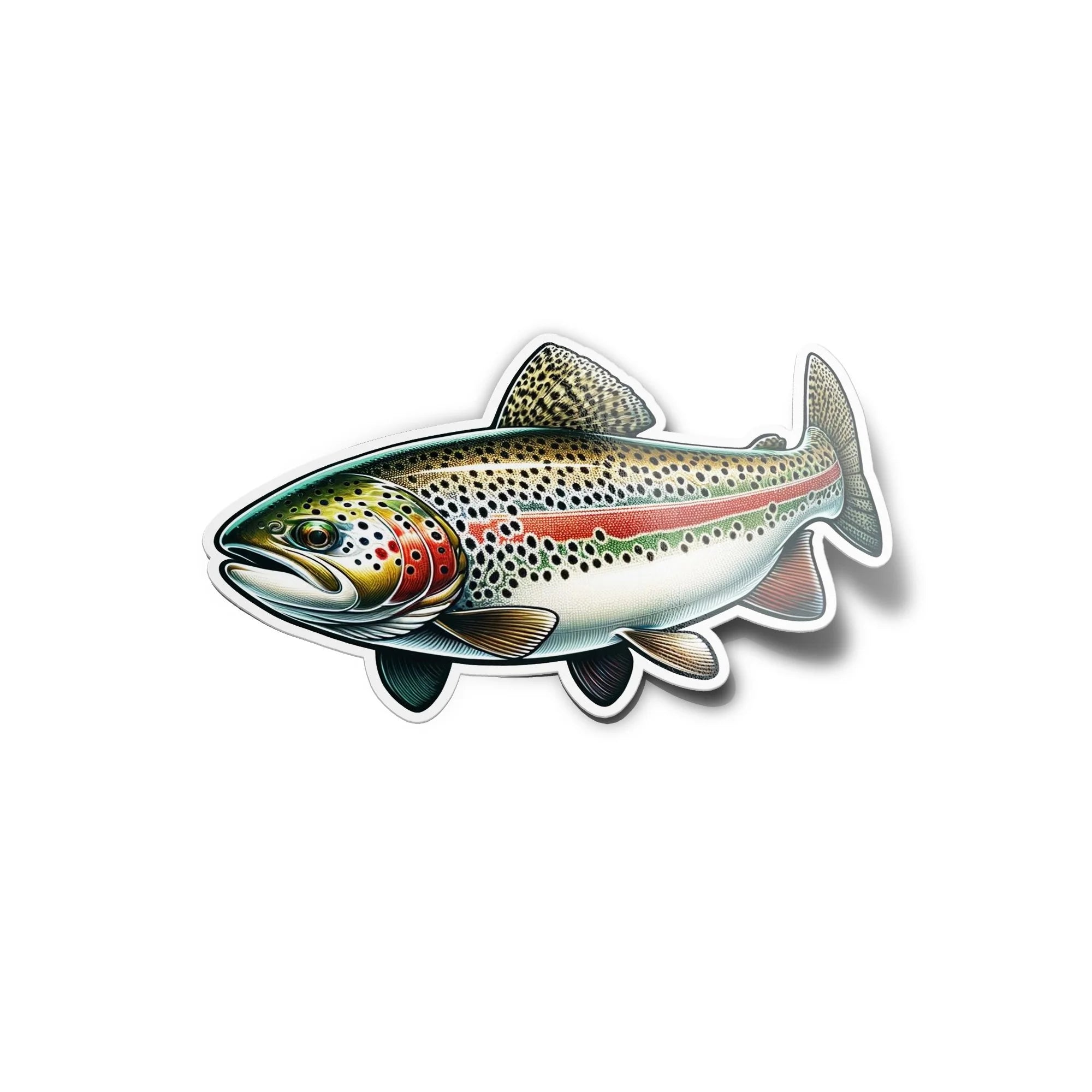 Sticker Truite Colorée en Vinyle – Poisson, Résistant eau et UV pour Décorateurs et Pêcheurs