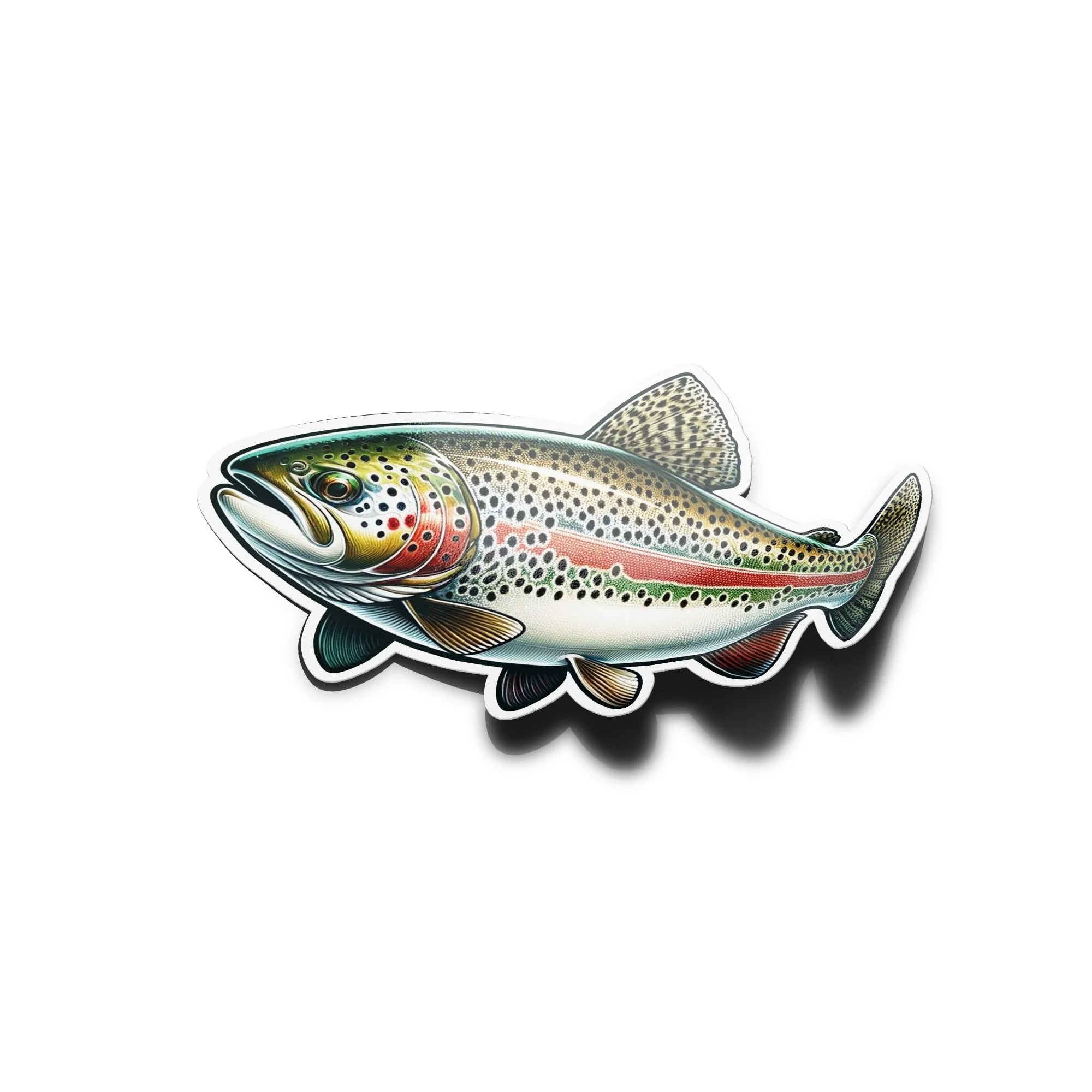 Sticker Truite Colorée en Vinyle – Poisson, Résistant eau et UV pour Décorateurs et Pêcheurs