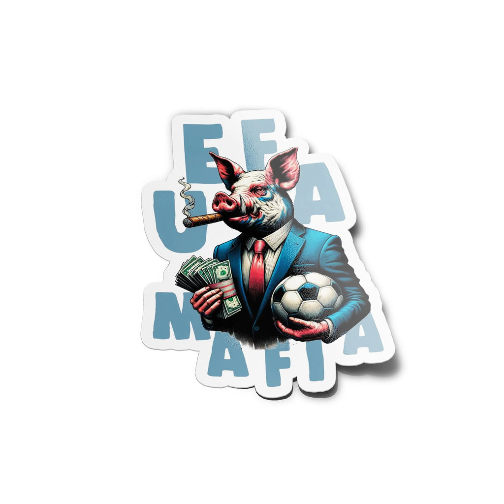 Sticker 'UEFA Mafia' - Résilience UV & Étanchéité pour Fans de Football