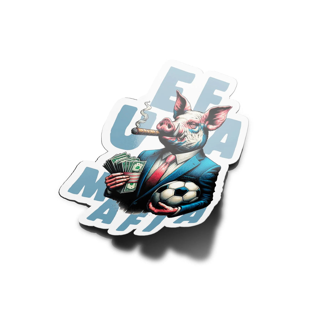 Sticker 'UEFA Mafia' - Résilience UV & Étanchéité pour Fans de Football