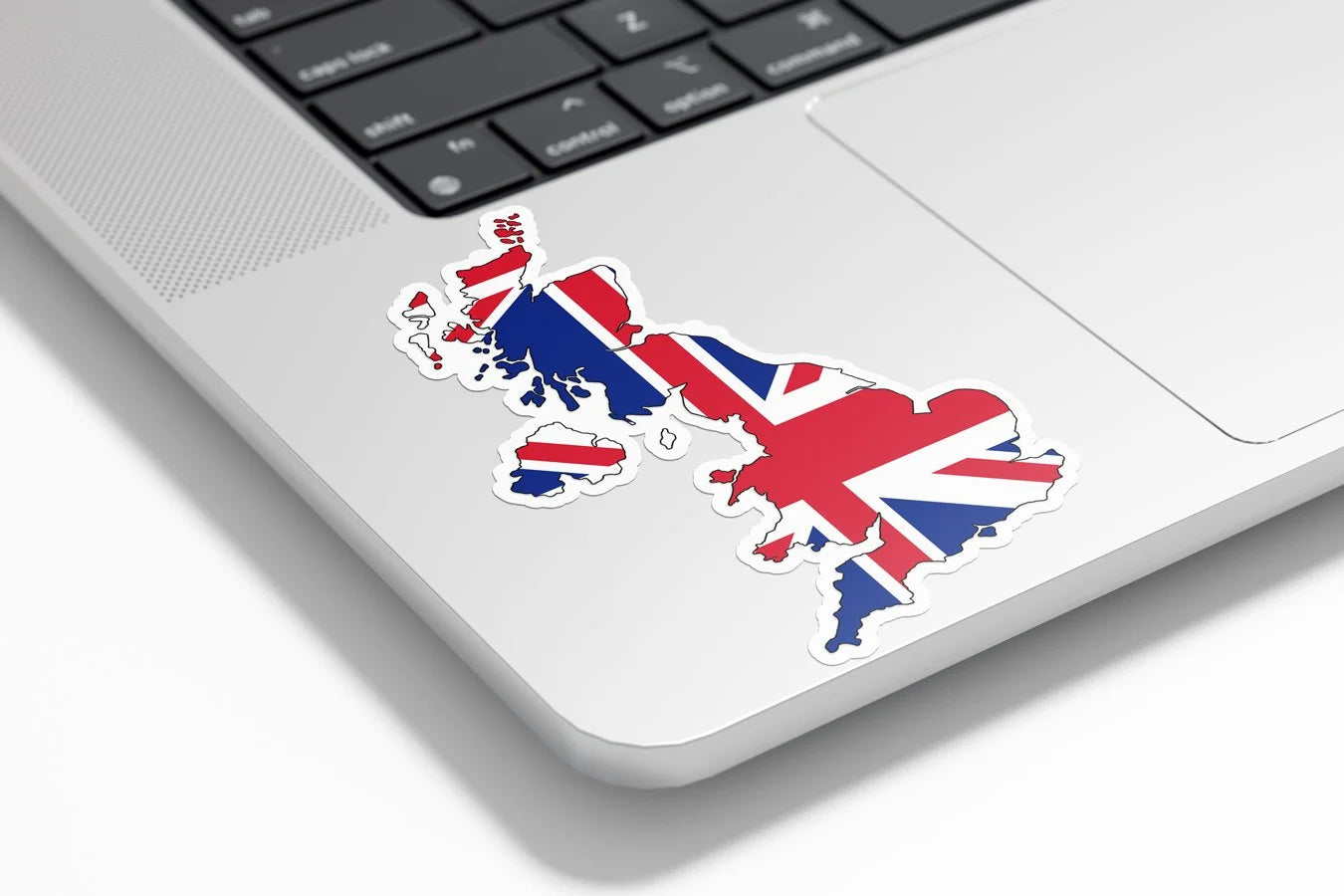 Sticker vinyle carte du Royaume-Uni | Autocollant drapeau britannique bleu rouge blanc | Résistant eau et UV