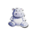 Sticker Vinyle Bébé Hippopotame | Illustration Aquarelle | Autocollant Étanche et Résistant aux UV | Kawaii & Mignon