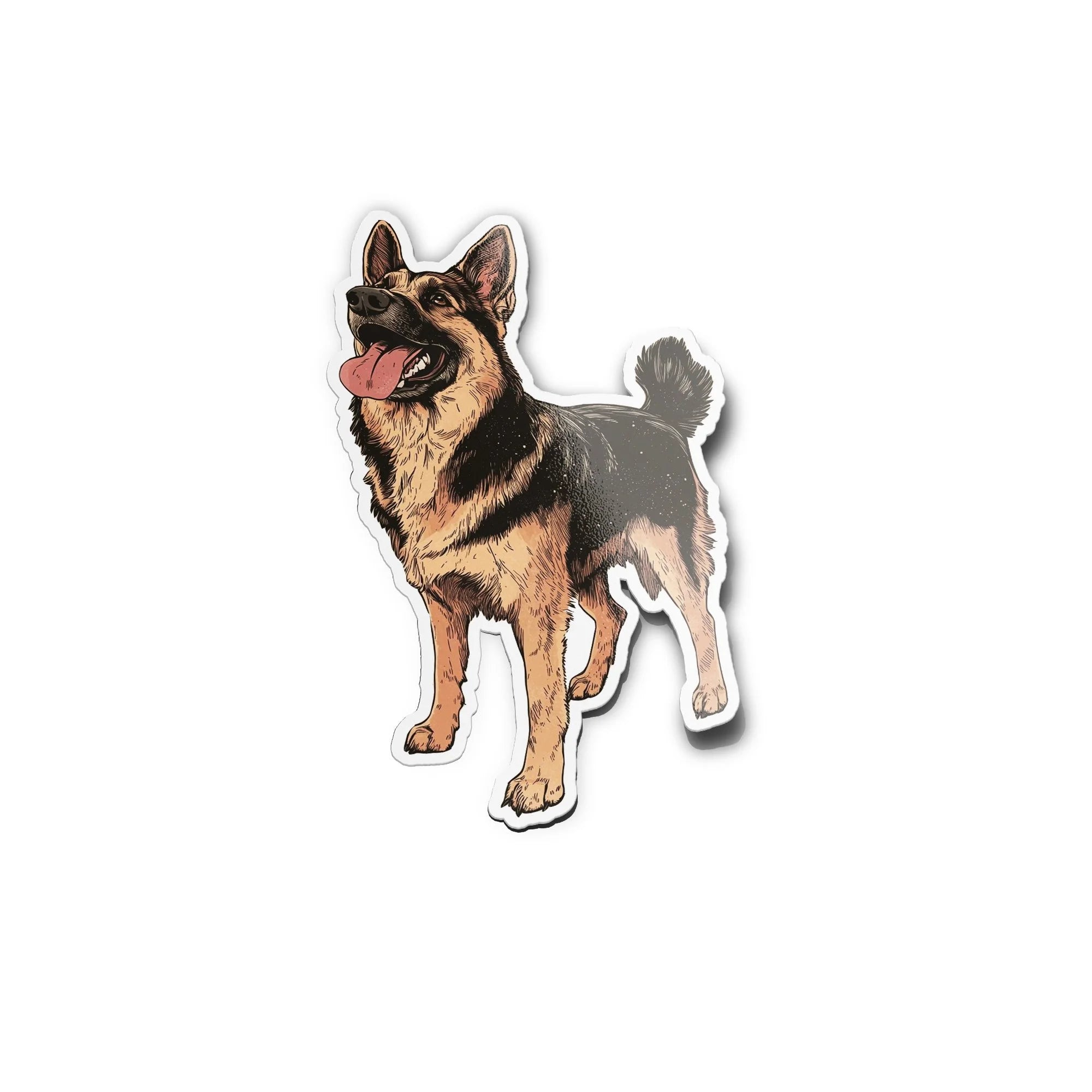 Sticker Vinyle Berger Allemand – Autocollant Chien Fidèle & Protecteur – Waterproof & Résistant UV