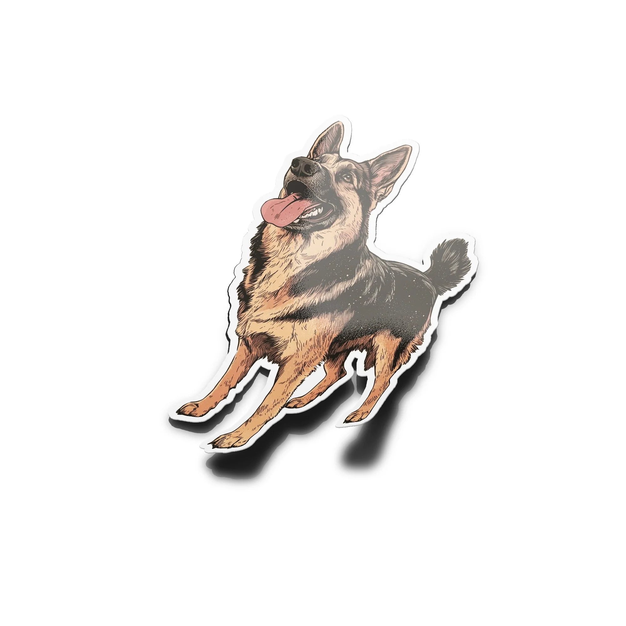 Sticker Vinyle Berger Allemand – Autocollant Chien Fidèle & Protecteur – Waterproof & Résistant UV