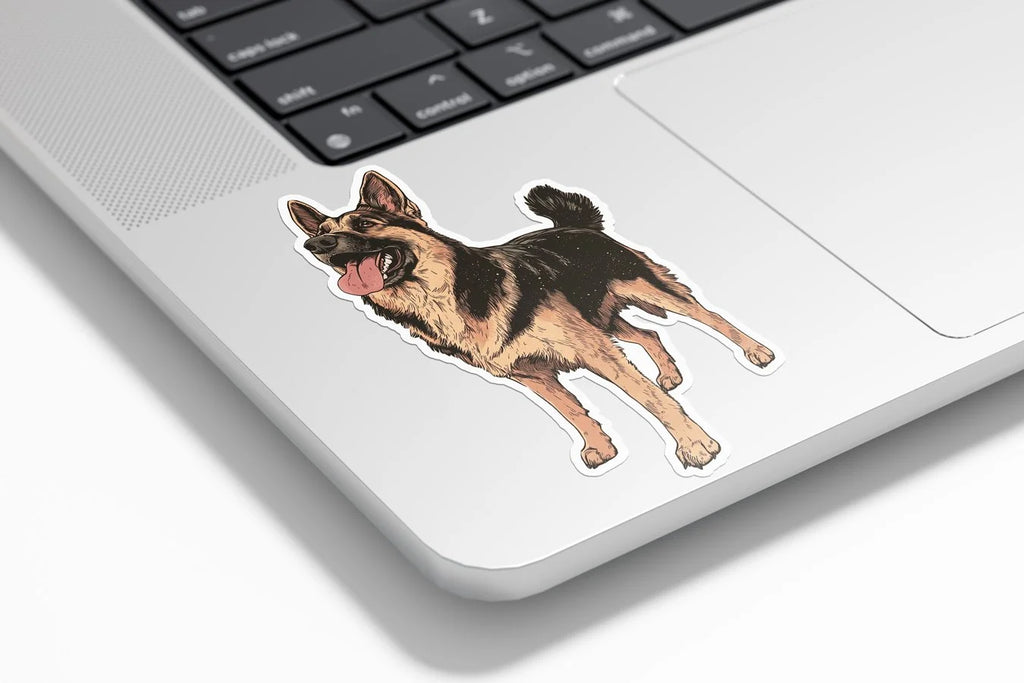 Sticker Vinyle Berger Allemand – Autocollant Chien Fidèle & Protecteur – Waterproof & Résistant UV