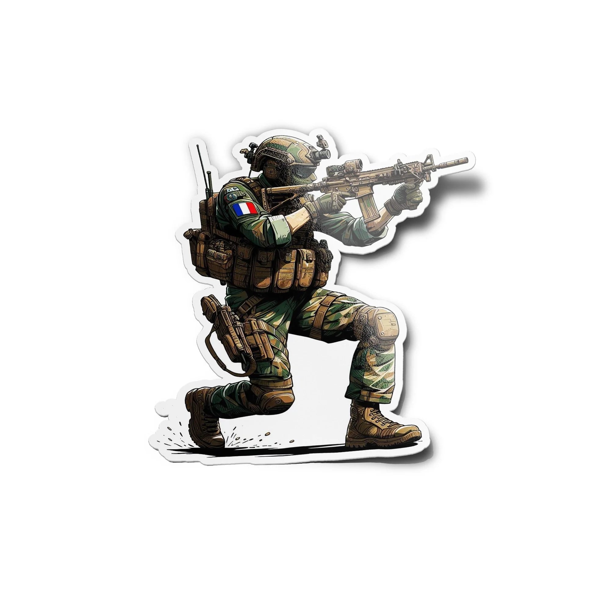 Autocollant Militaire Français Armée de Terre Forces Spéciales - Sticker Vinyle, Imperméable & Anti-UV