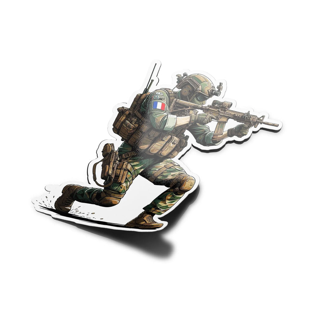 Autocollant Militaire Français Armée de Terre Forces Spéciales - Sticker Vinyle, Imperméable & Anti-UV