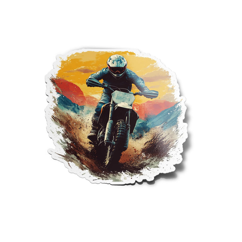 Sticker Motocross Extrême – Autocollant Vinyle Dirt Bike – Résistant Eau & UV – Ride Off-Road & Freestyle