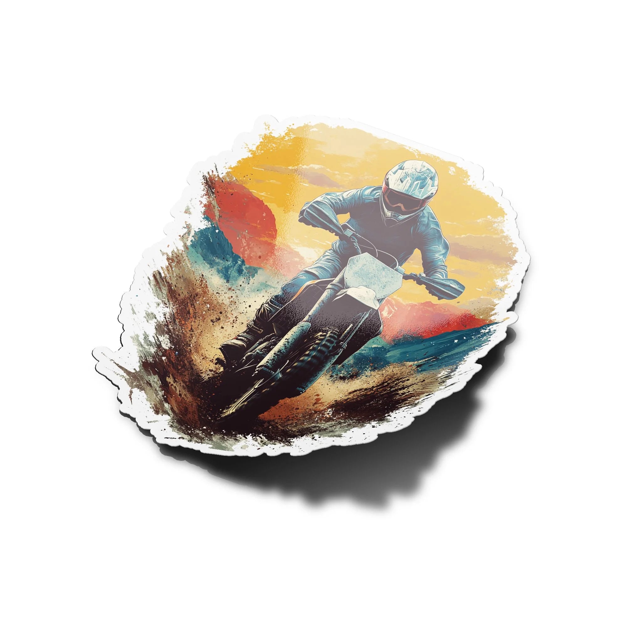 Sticker Motocross Extrême – Autocollant Vinyle Dirt Bike – Résistant Eau & UV – Ride Off-Road & Freestyle
