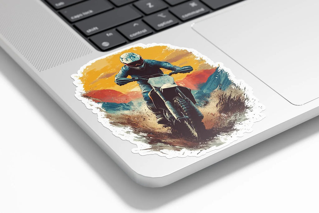 Sticker Motocross Extrême – Autocollant Vinyle Dirt Bike – Résistant Eau & UV – Ride Off-Road & Freestyle