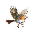 Sticker Vinyle Rouge-Gorge – Autocollant Oiseau Décoratif – Waterproof & Résistant UV – Nature & Faune