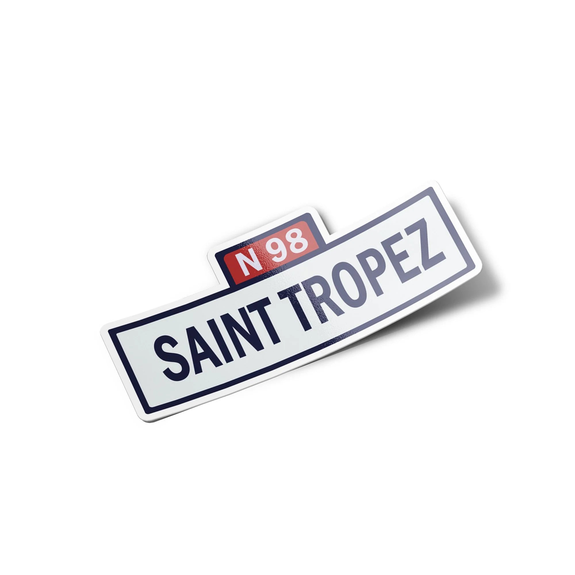 Sticker Vinyle Panneau 'Saint Tropez N98' Ville France – Résistant eau et UV - Souvenir