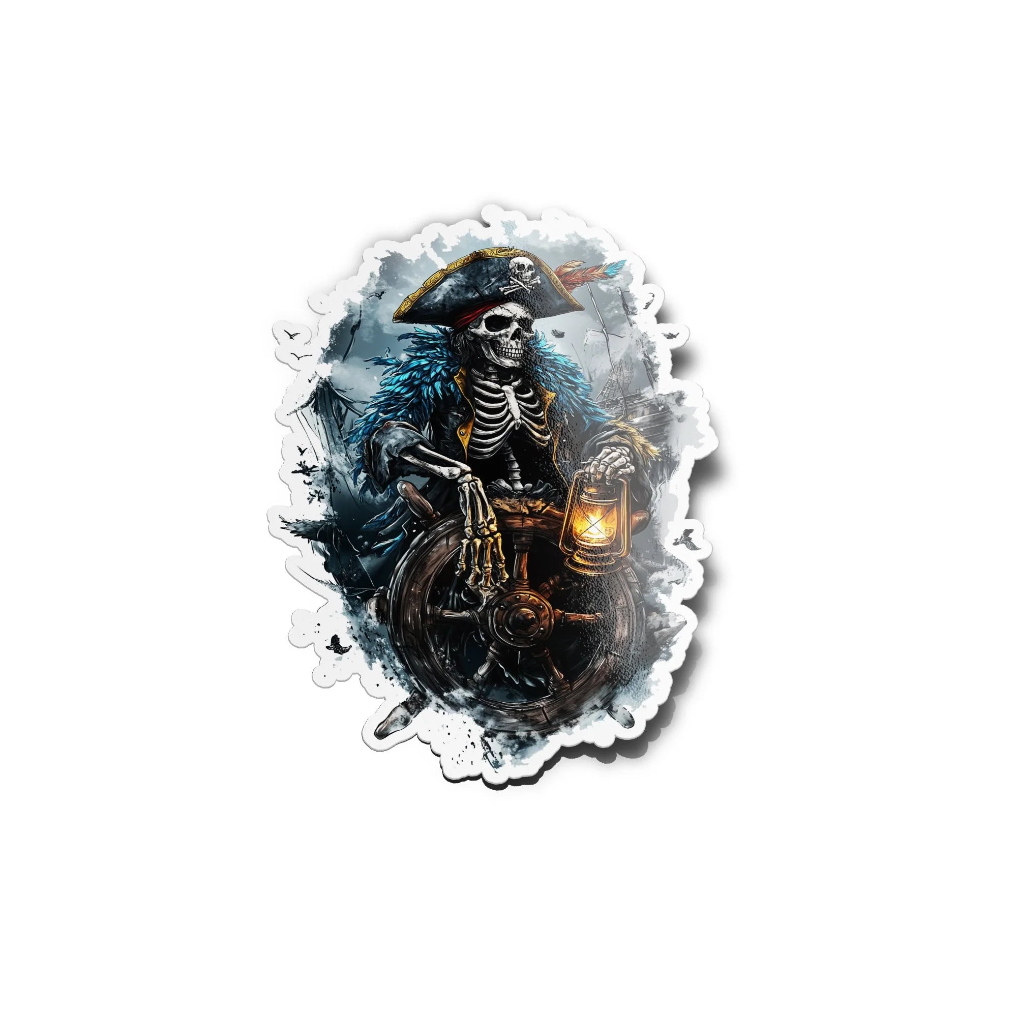 Sticker Vinyle Pirate Squelette – Autocollant Capitaine Maudit & Bateau Fantôme – Waterproof & UV