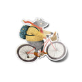 Autocollant Souris Cycliste à Vélo Bicyclette - Sticker Vinyle Premium, Imperméable & Anti-UV