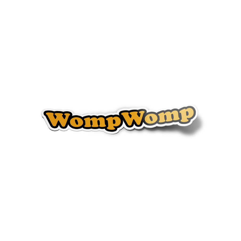 Sticker vinyle Womp Womp sarcastique et drôle | Autocollant résistant eau et UV | Découpe à la forme