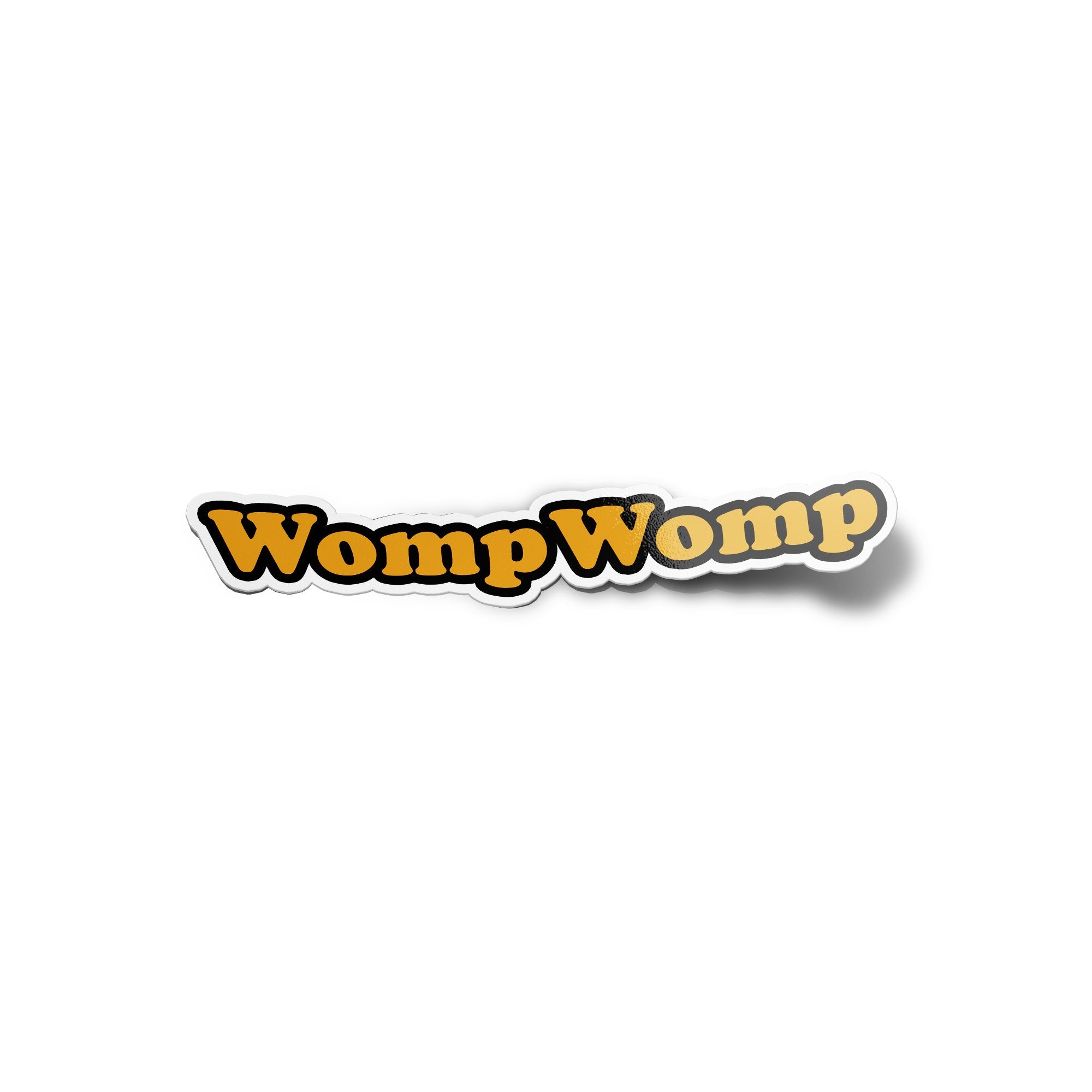 Sticker vinyle Womp Womp sarcastique et drôle | Autocollant résistant eau et UV | Découpe à la forme