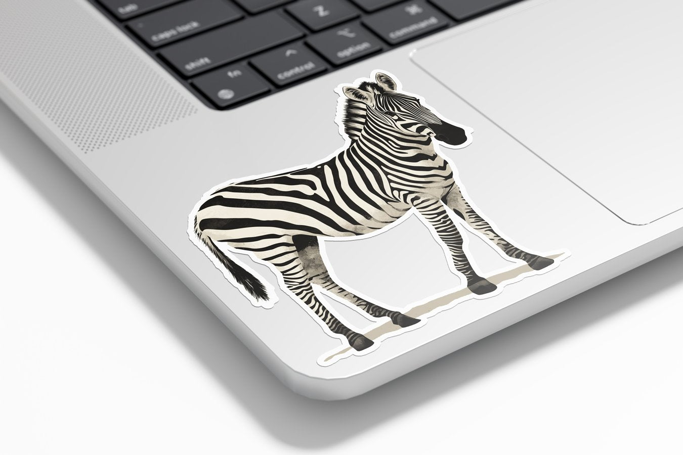 Sticker Vinyle Zèbre – Autocollant Animal à Rayures Sauvage de la Savane – Waterproof & Résistant UV – Noir & Blanc
