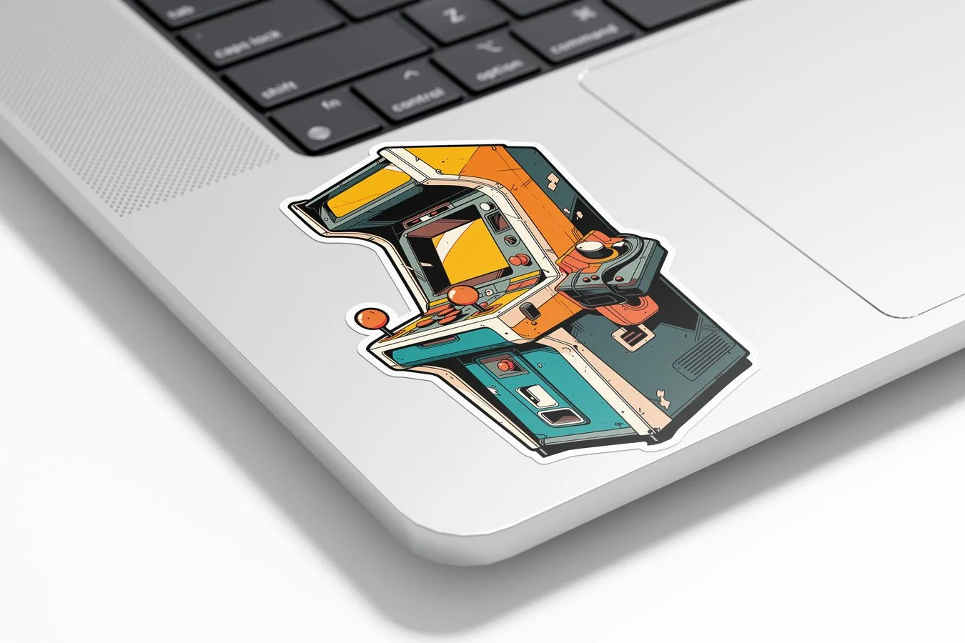 Sticker Vinyle Borne d'Arcade – Style Rétro Gaming & Vintage (6x9 cm)
