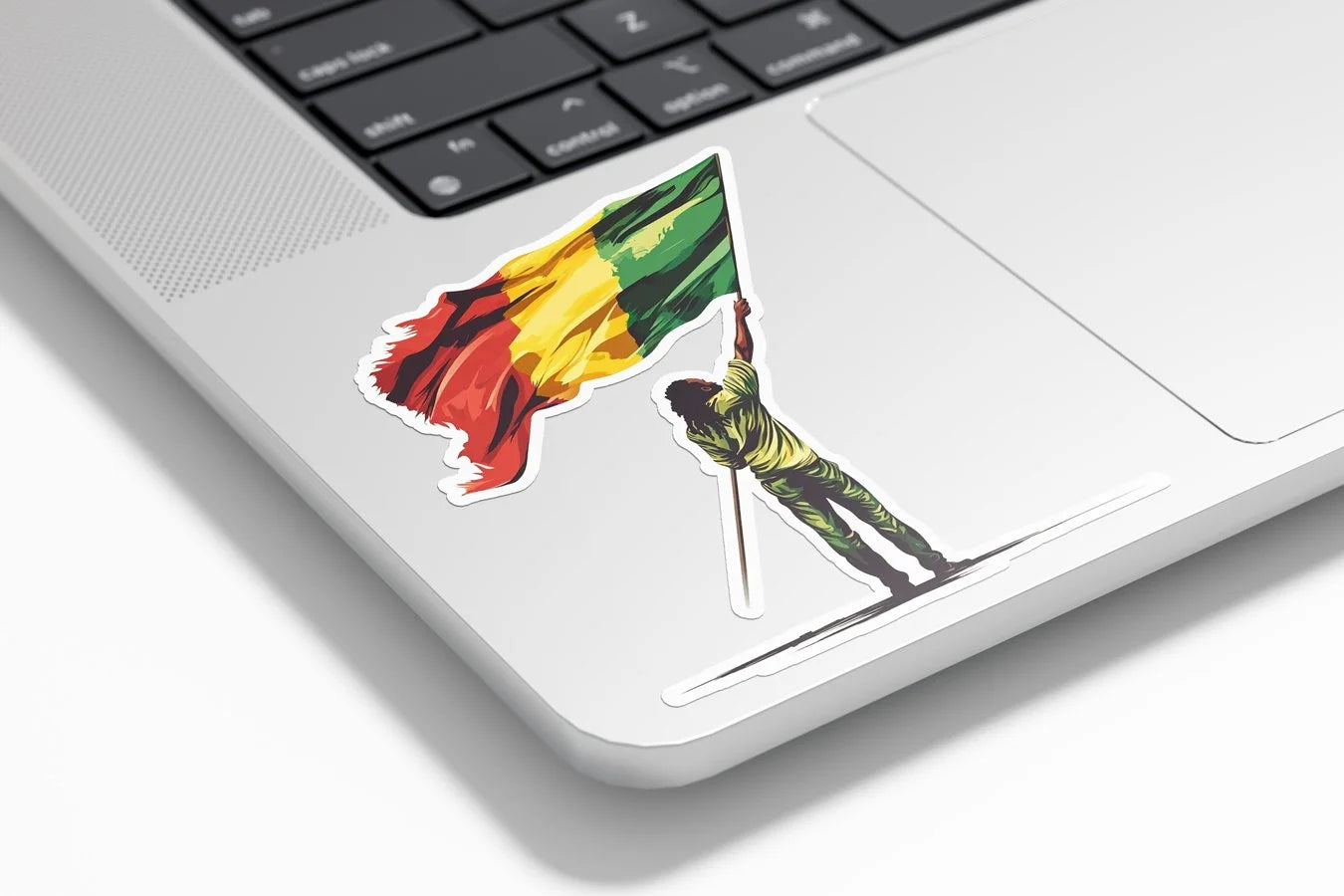 Sticker Vinyle Rasta – Autocollant Drapeau Rastafari & Reggae – Waterproof & Résistant UV