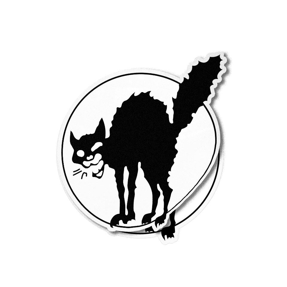 Chat noir symbole Anarchiste