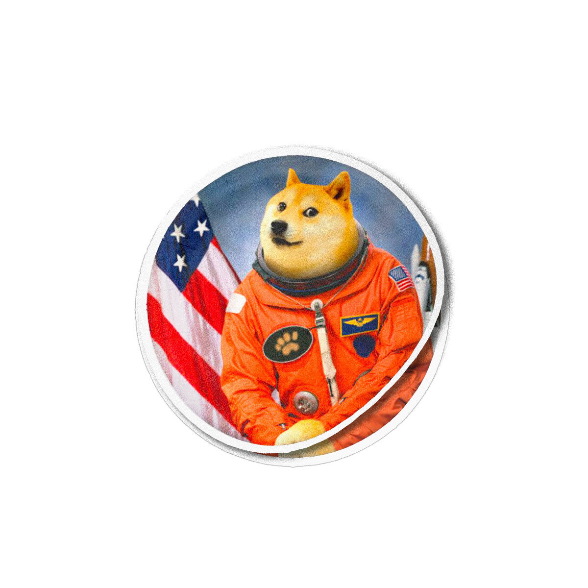 Stickers Dogecoin Shiba Cosmonaute