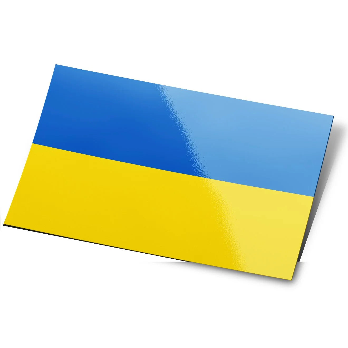 Stickers Drapeau Ukraine jaune et bleu rectangle
