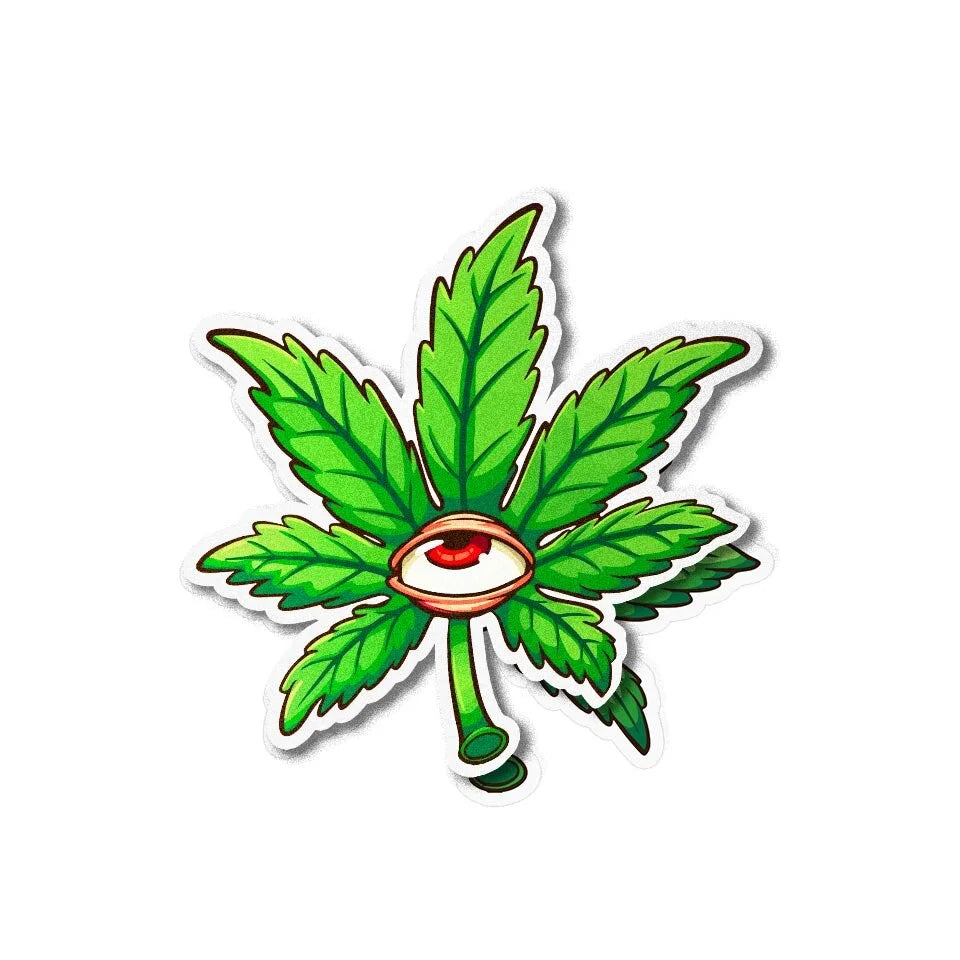 Feuille Cannabis oeil design