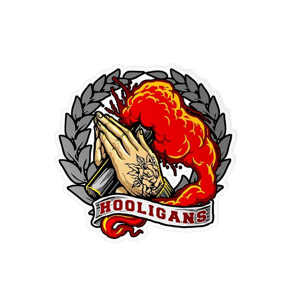 Hooligans illustration laurier fumigene et tatouage
