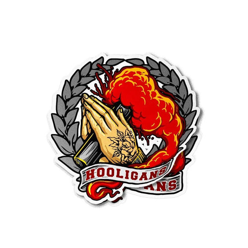 Hooligans illustration laurier fumigene et tatouage