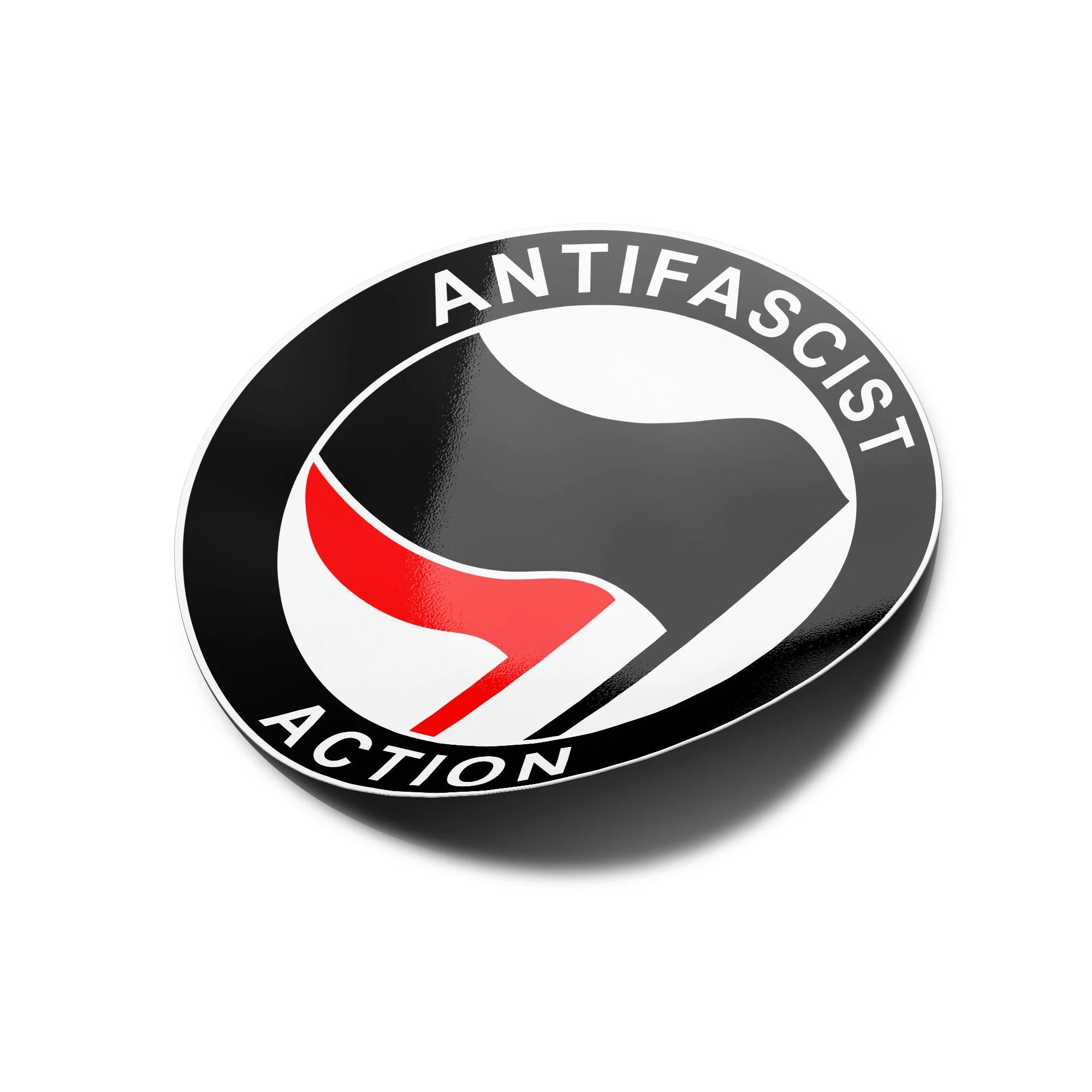 AUTOCOLLANTS Stickers Antifacist Action logo antifa drapeau rouge politique découpé à la forme vinyle resistant eau et U
