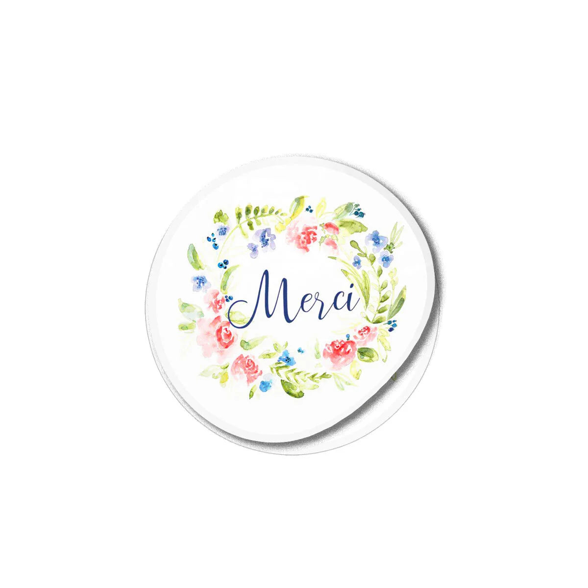 Merci avec des fleurs