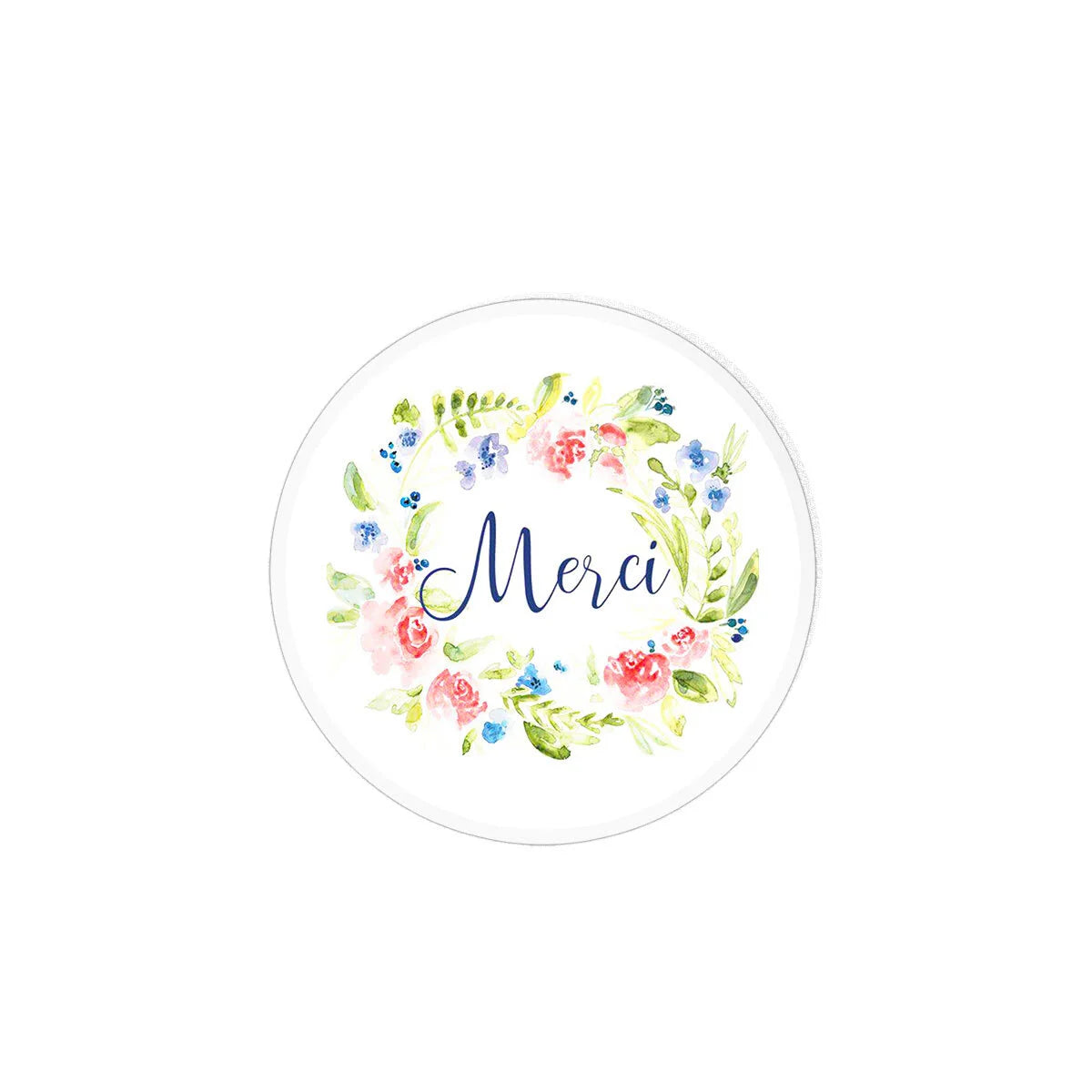 Merci avec des fleurs