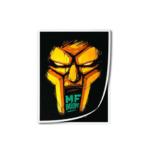 Illustration MF DOOM hip hop masque RIP