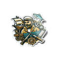 Sticker Premium Marin et Pêche - Bateau, Poisson, Accessoires Marins en Vinyle Résistant
